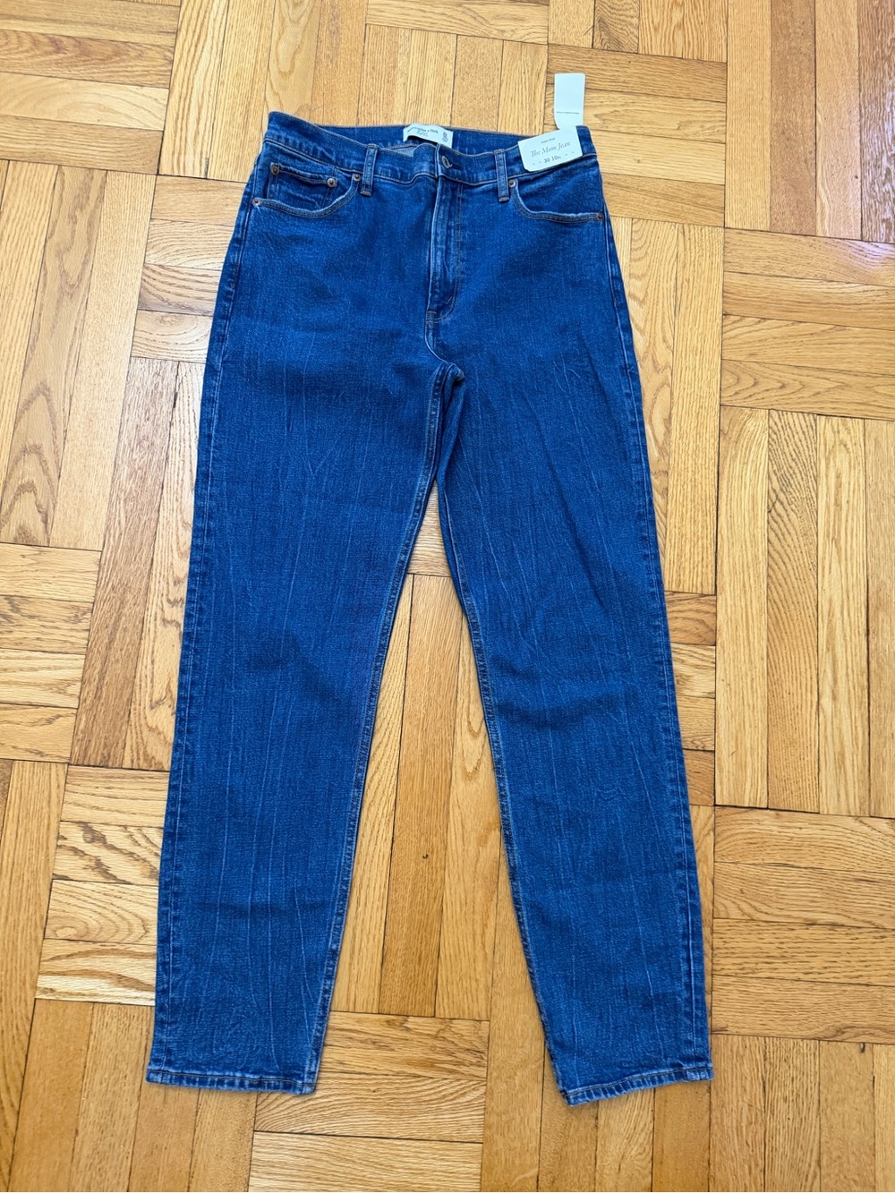 Abercrombie & Fitch Blue High-Rise Mom Jeans